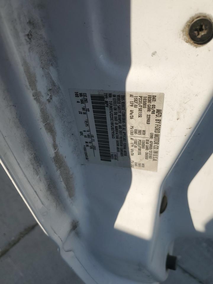 1FMYU22X1WUB79563 1998 Ford Explorer