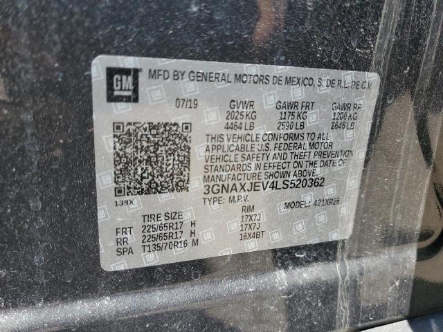 2020 CHEVROLET EQUINOX LT - 3GNAXJEV4LS520362