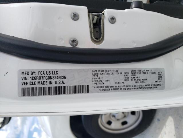 2022 RAM 1500 CLASS - 1C6RR7FG0NS246026