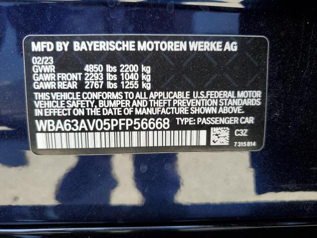 VIN WBA63AV05PFP56668 2023 BMW 4 Series, 430I Gran ... no.13