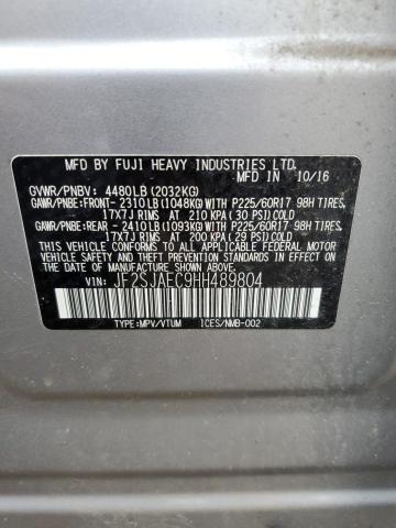 2017 Subaru Forester 2.5I Premium VIN: JF2SJAEC9HH489804 Lot: 61639914