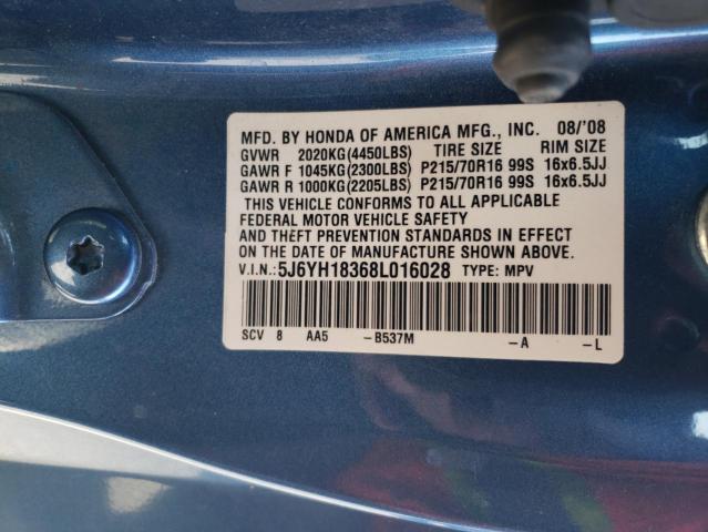 2008 Honda Element Lx VIN: 5J6YH18368L016028 Lot: 62533434