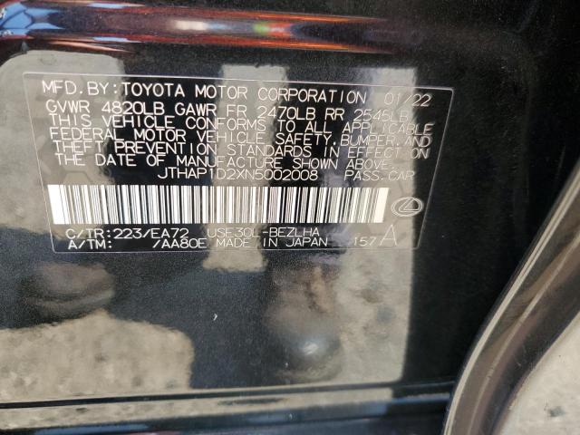 2022 LEXUS IS 500 F S JTHAP1D2XN5002008