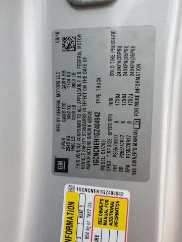 2016 CHEVROLET SILVERADO - 1GCNCNEH1GZ404942