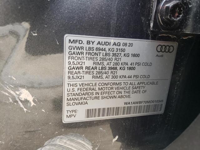 2021 AUDI SQ7 PREMIU WA1AWBF70MD010345