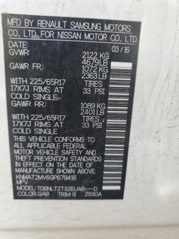 2016 Nissan Rogue S VIN: KNMAT2MV6GP679416 Lot: 61319104