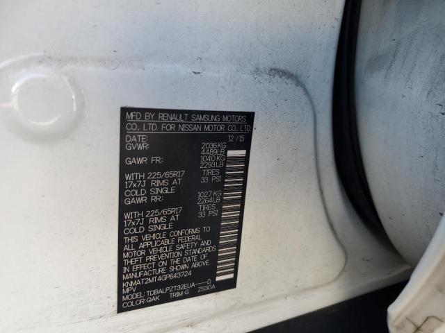 2016 Nissan Rogue S VIN: KNMAT2MT4GP643724 Lot: 62249454