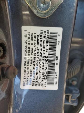 2016 HONDA CIVIC LX - 19XFC2E54GE059300