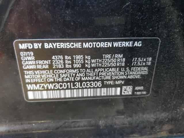 2020 MINI COOPER COU - WMZYW3C01L3L03306