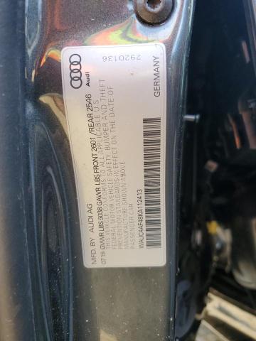 2019 AUDI S4 PRESTIG WAUC4AF48KA112413