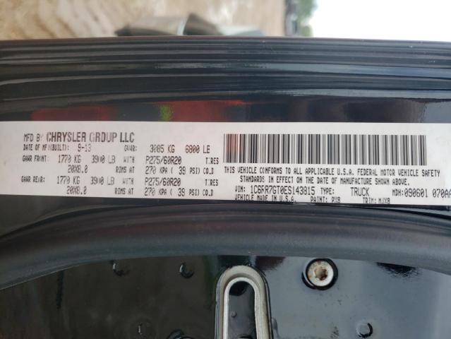 2014 Ram 1500 Slt VIN: 1C6RR7GT0ES143815 Lot: 61317464