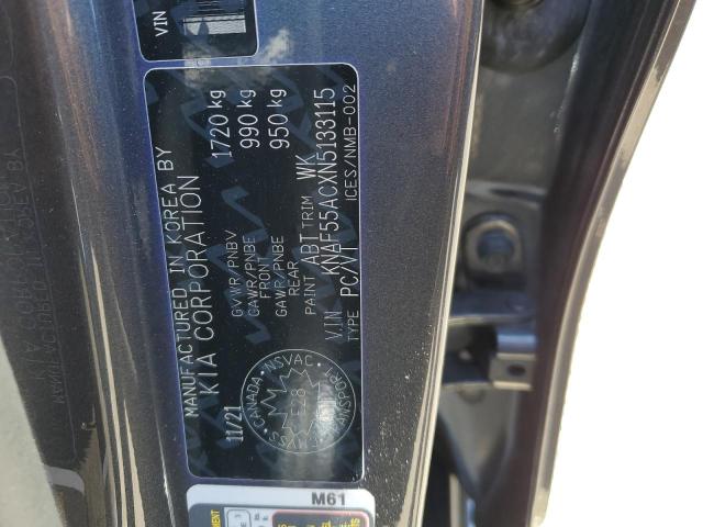 2022 KIA FORTE EX - KNAF55ACXN5133115