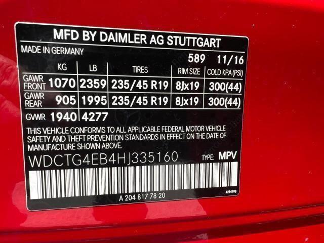 VIN WDCTG4EB4HJ335160 2017 Mercedes-Benz GLA-Class,... no.15