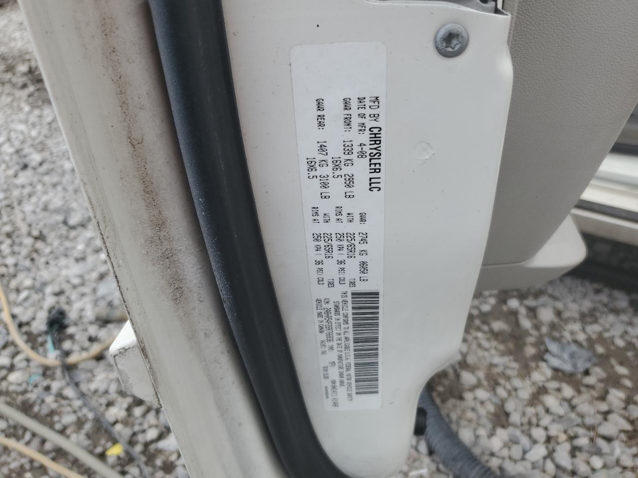 2A8HR54P28R766836 2008 Chrysler Town & Country Touring