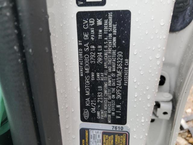 2021 KIA FORTE FE - 3KPF24AD3ME363290