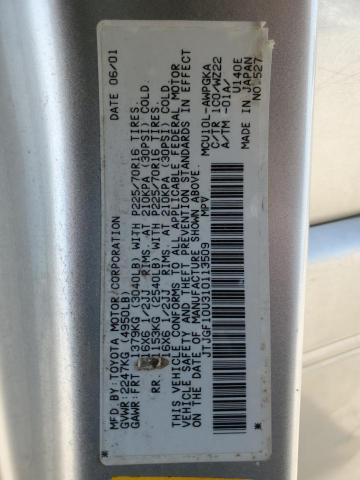 2001 Lexus Rx 300 VIN: JTJGF10U310113509 Lot: 61323834