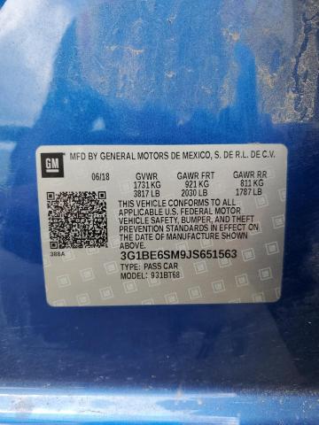 2018 CHEVROLET CRUZE LT - 3G1BE6SM9JS651563