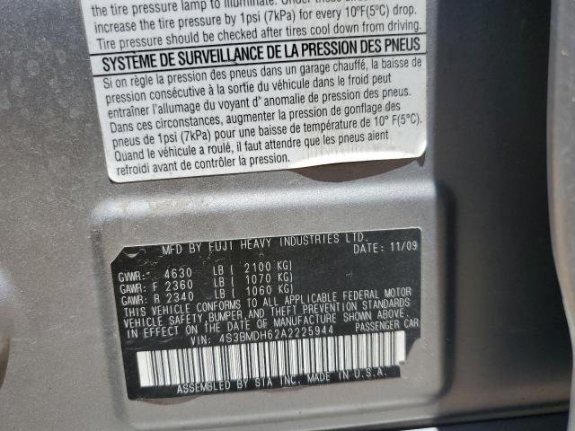 2010 Subaru Legacy 3.6R Premium VIN: 4S3BMDH62A2225944 Lot: 62623864