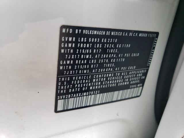 2018 VOLKSWAGEN TIGUAN SE - 3VV2B7AXXJM079121