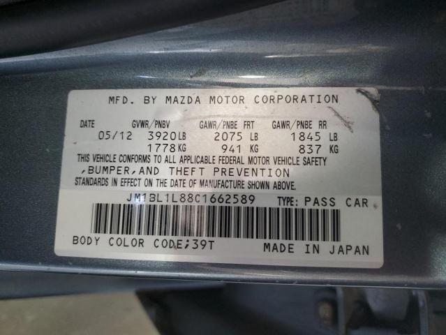 2012 Mazda 3 I VIN: JM1BL1L88C1662589 Lot: 61385344