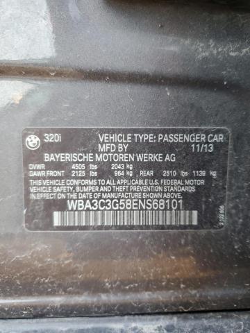 VIN WBA3C3G58ENS68101 2014 BMW 3 SERIES no.12