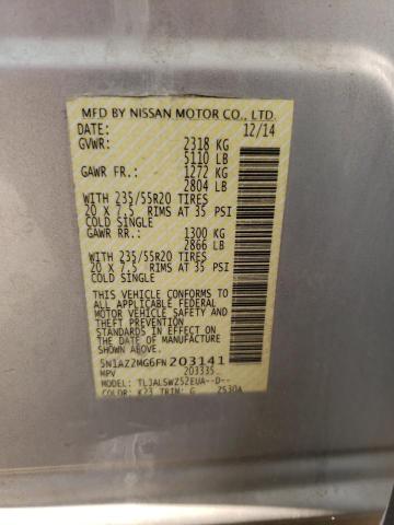 2015 NISSAN MURANO S 5N1AZ2MG6FN203141