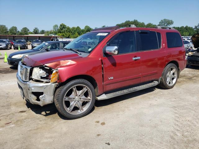 NISSAN ARMADA SE 2005 red  gas 5N1AA08AX5N717879 photo #1