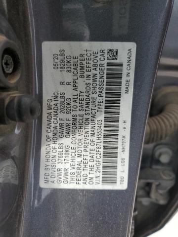 2020 HONDA CIVIC SPOR - 2HGFC2F87LH553403