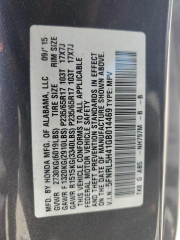 VIN 5FNRL5H41GB014469 2016 Honda Odyssey, EX no.13