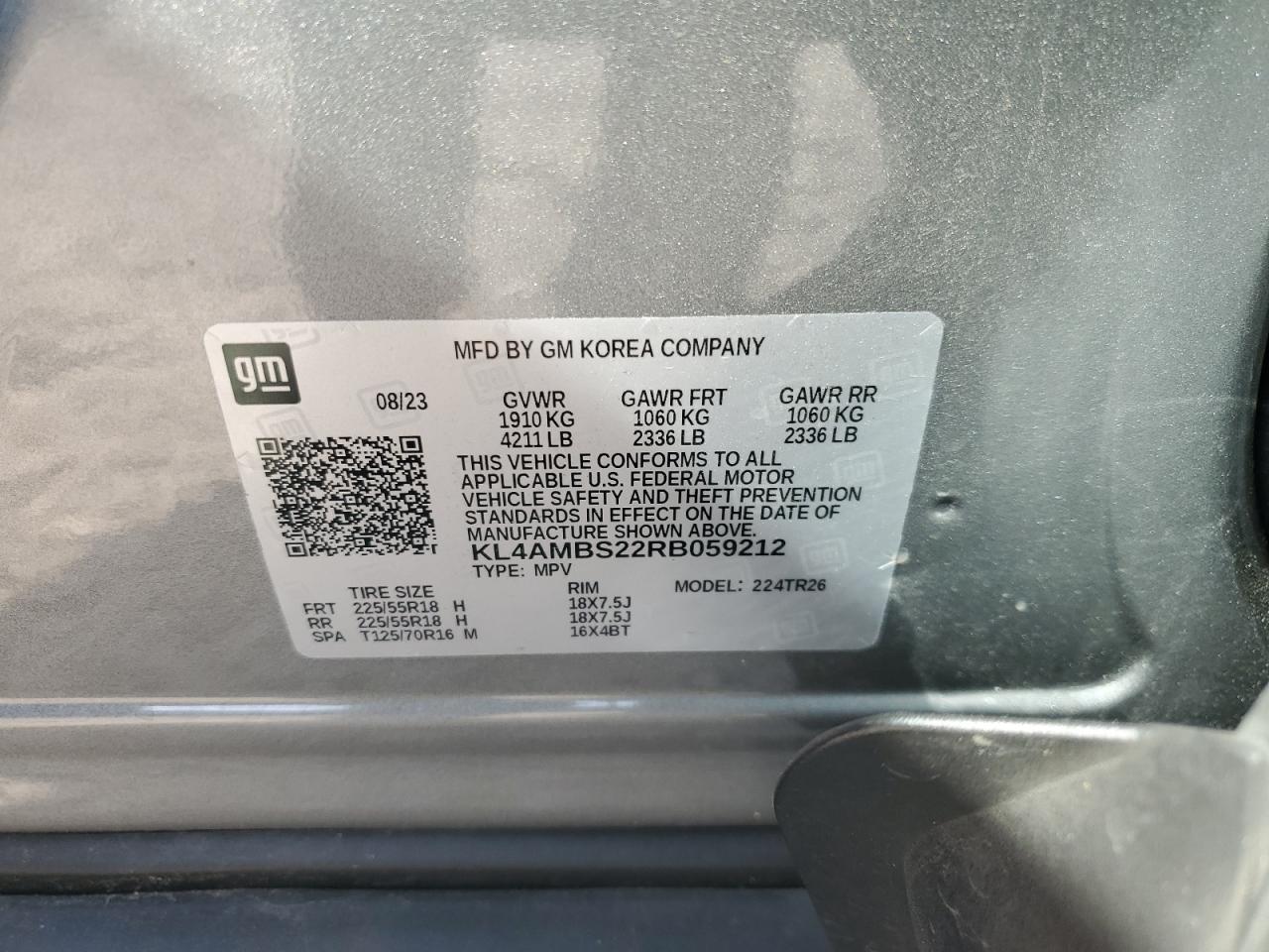 KL4AMBS22RB059212 2024 Buick Encore Gx Preferred