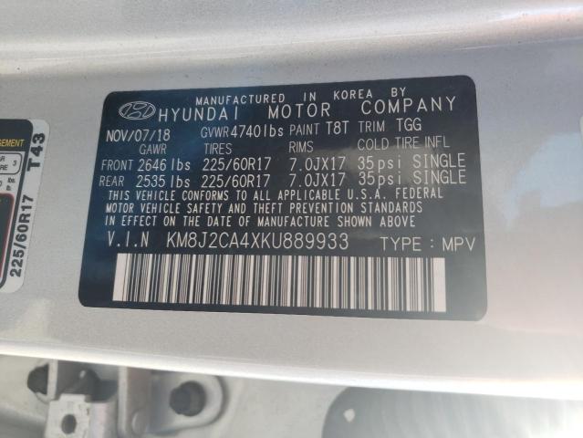 2019 HYUNDAI TUCSON SE - KM8J2CA4XKU889933