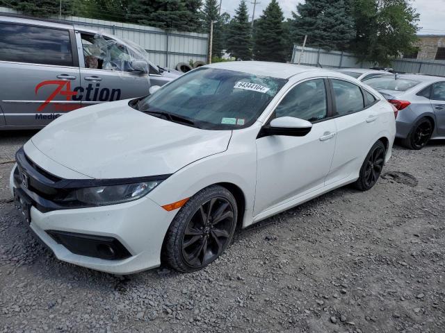 HONDA CIVIC SPOR 2019 white  gas 2HGFC2F8XKH523343 photo #1