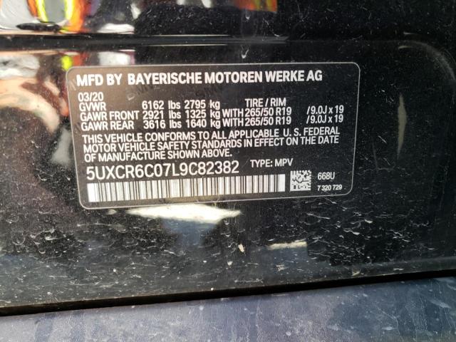 2020 BMW X5 xDrive40I VIN: 5UXCR6C07L9C82382 Lot: 52085494