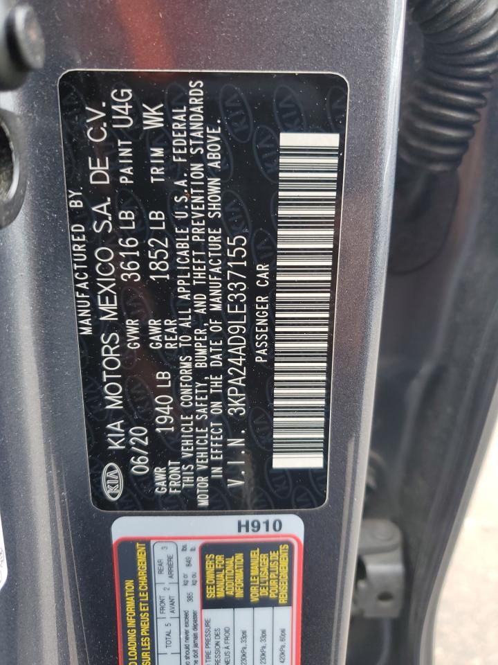 3KPA24AD9LE337155 2020 Kia Rio Lx