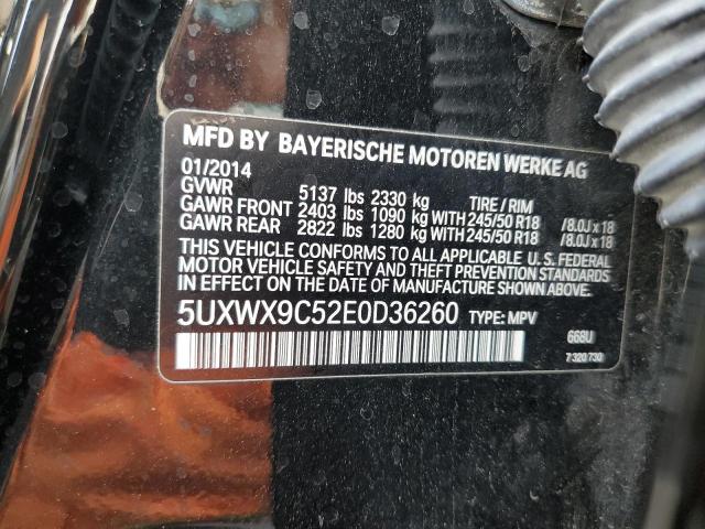 VIN 5UXWX9C52E0D36260 2014 BMW X3, Xdrive28I no.12