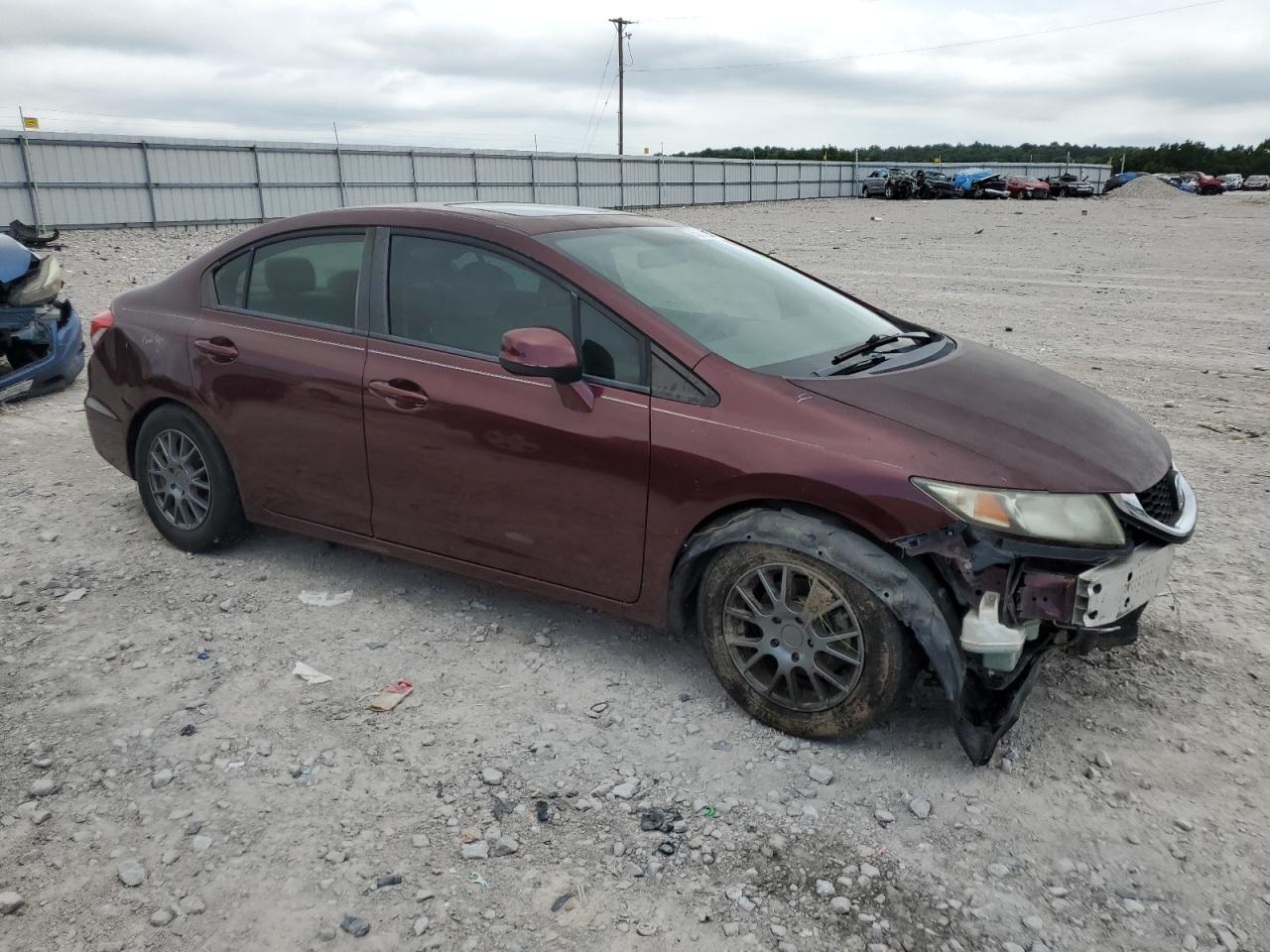 Lot #2831285709 2013 HONDA CIVIC EX