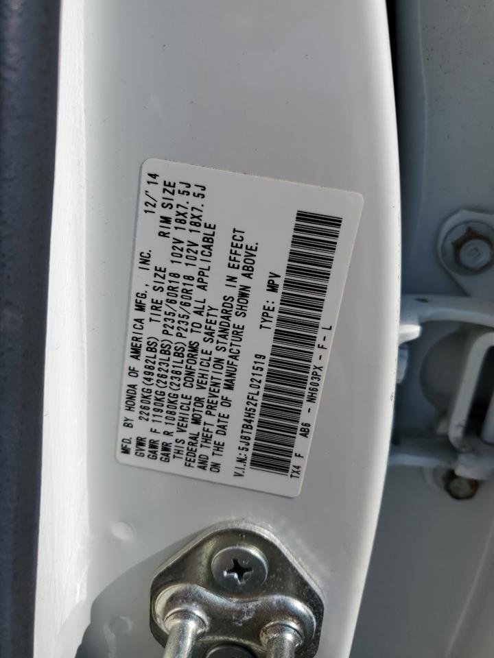 5J8TB4H52FL021519 2015 Acura Rdx Technology