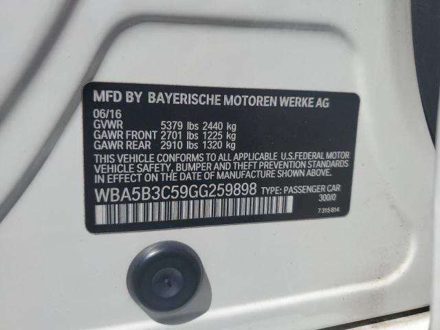 WBA5B3C59GG259898 2016 BMW 5 SERIES - Image 12