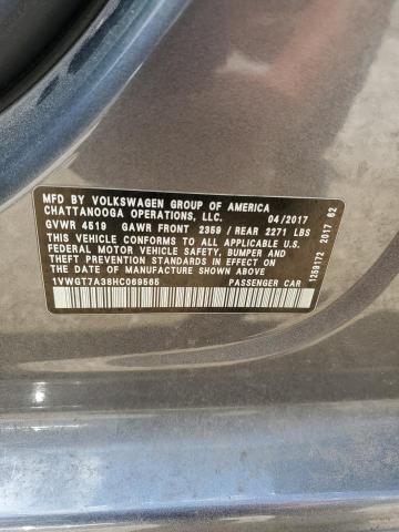 2017 VOLKSWAGEN PASSAT SE - 1VWGT7A38HC069565