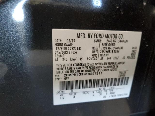 2019 FORD EDGE SE - 2FMPK4G95KBB77211
