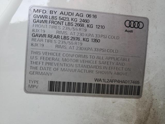 VIN WA1L2AFP4HA017465 2017 Audi Q5, Premium Plus no.12