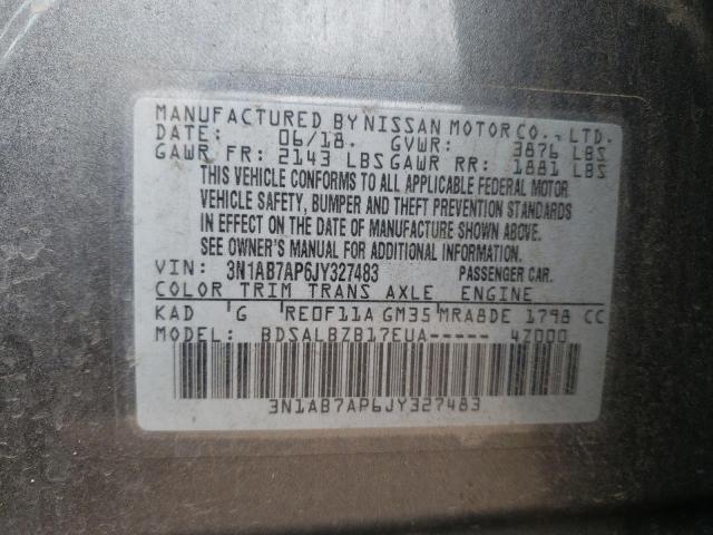 2018 NISSAN SENTRA S - 3N1AB7AP6JY327483
