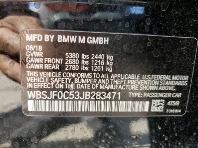 VIN WBSJF0C53JB283471 2018 BMW M5 no.13