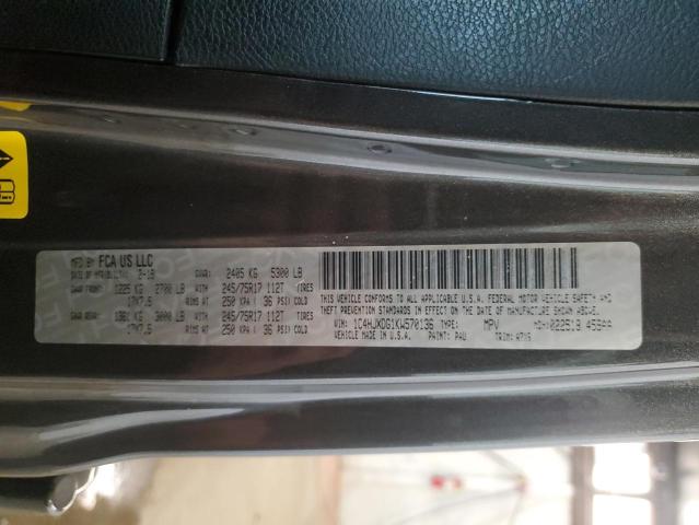 2019 JEEP WRANGLER U - 1C4HJXDG1KW570136