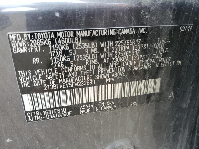 2015 TOYOTA RAV4 LE - 2T3BFREV5FW233683