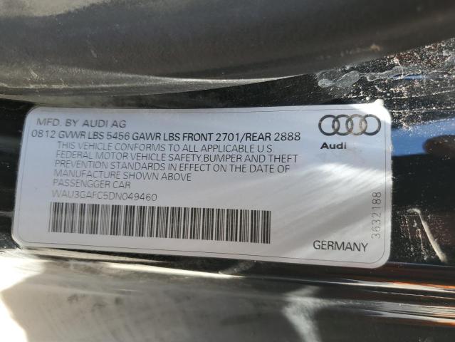2013 Audi A7 Prestige VIN: WAU3GAFC5DN049460 Lot: 61372984