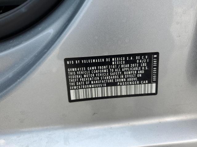 2021 Volkswagen Jetta S VIN: 3VWC57BU8MM060518 Lot: 62074934