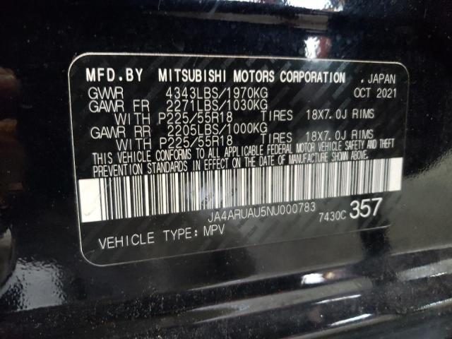 2022 Mitsubishi Outlander Sport Es VIN: JA4ARUAU5NU000783 Lot: 62188804