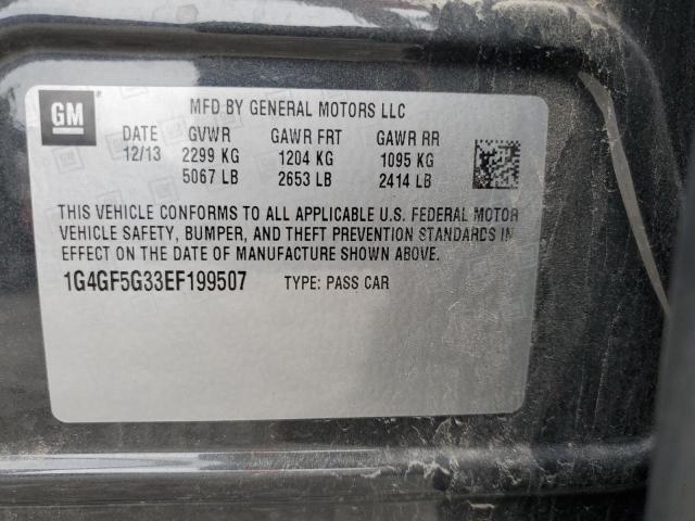 VIN 1G4GF5G33EF199507 2014 Buick Lacrosse, Touring no.12