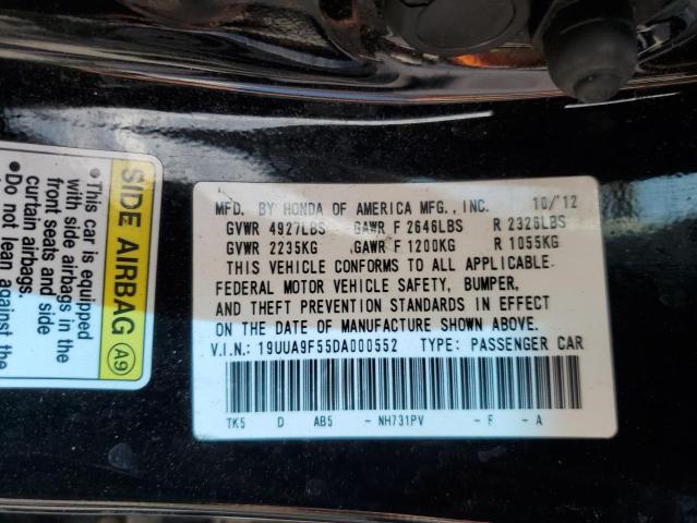 2013 ACURA TL TECH 19UUA9F55DA000552  65192314